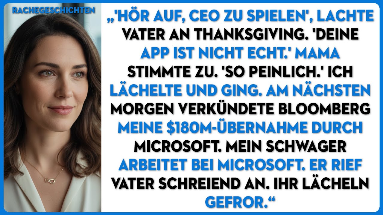 Vater sagte: „Hör auf, CEO zu spielen“ – Dann verkündete Bloomberg die $180M-Übernahme
