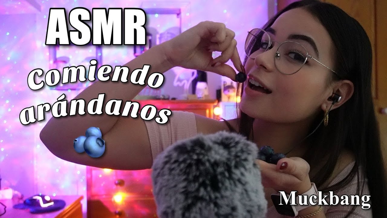 ASMR COMIENDO ARÁNDANOS🫐 EATING BLUEBERRIES | Mouth sounds, muckbang y susurros para dormir-Pandasmr