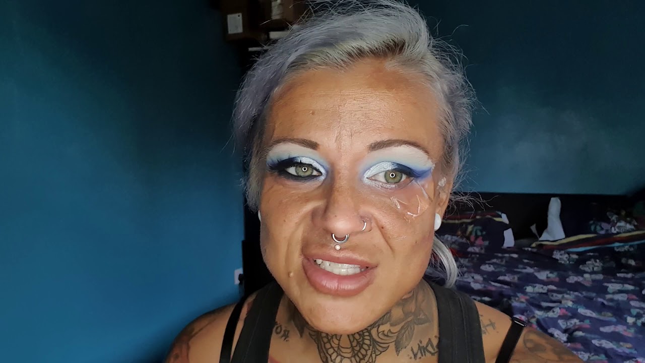 The night sky eyeshadow tutorial  jeffree star blue blood