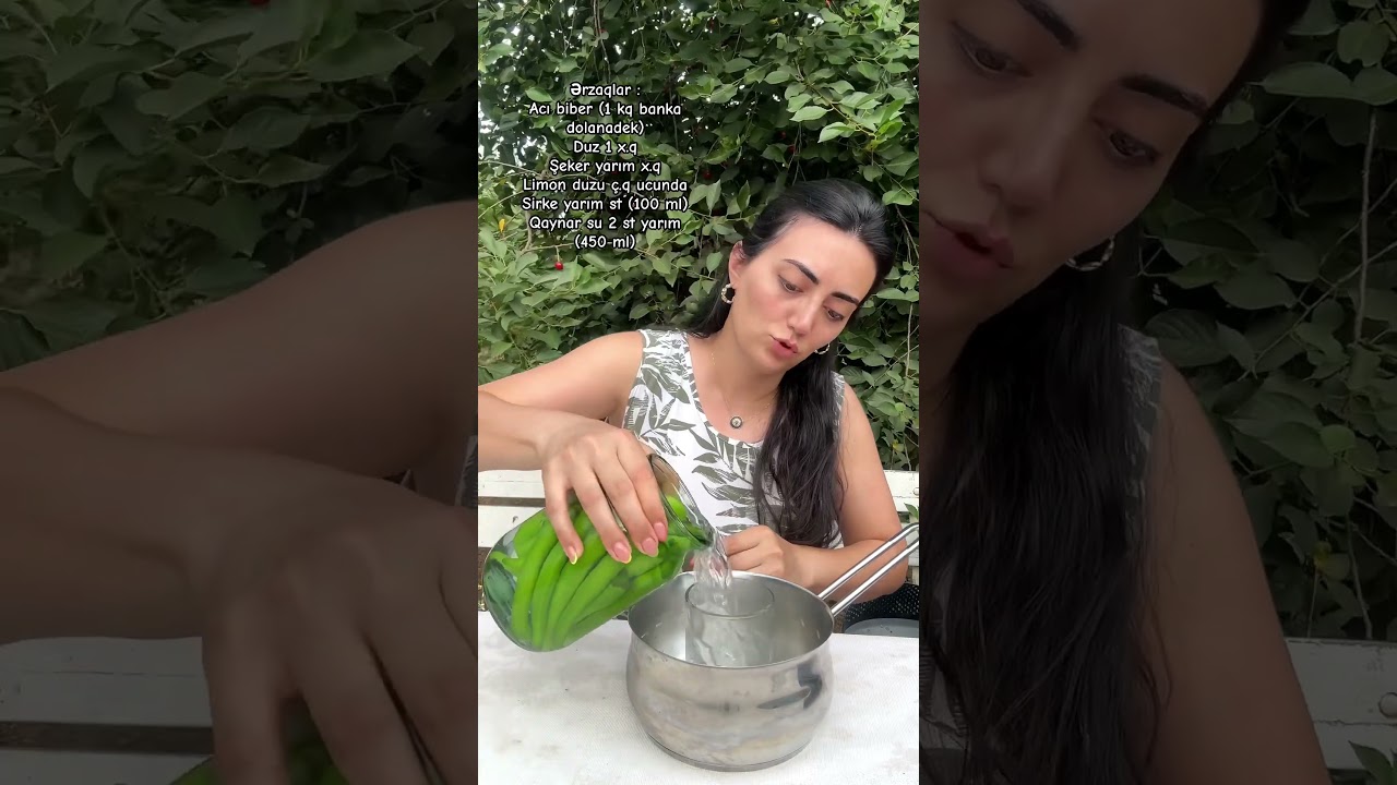 Acı biber turşusu. Videonu beyenmeyi unutmayaq😊❤️ #keşfet #foodblogger #food #garden #fruit #recipe