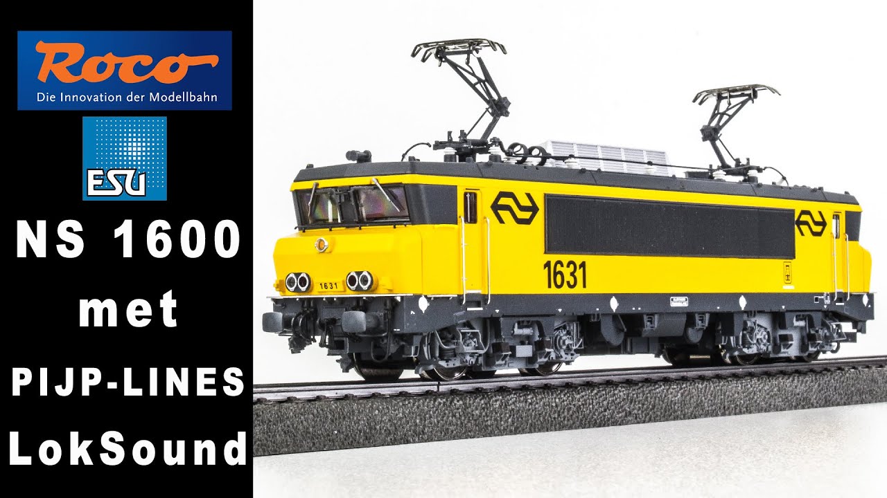 Roco NS 1600 met de speciale PIJP-LINES ESU LokSound 5