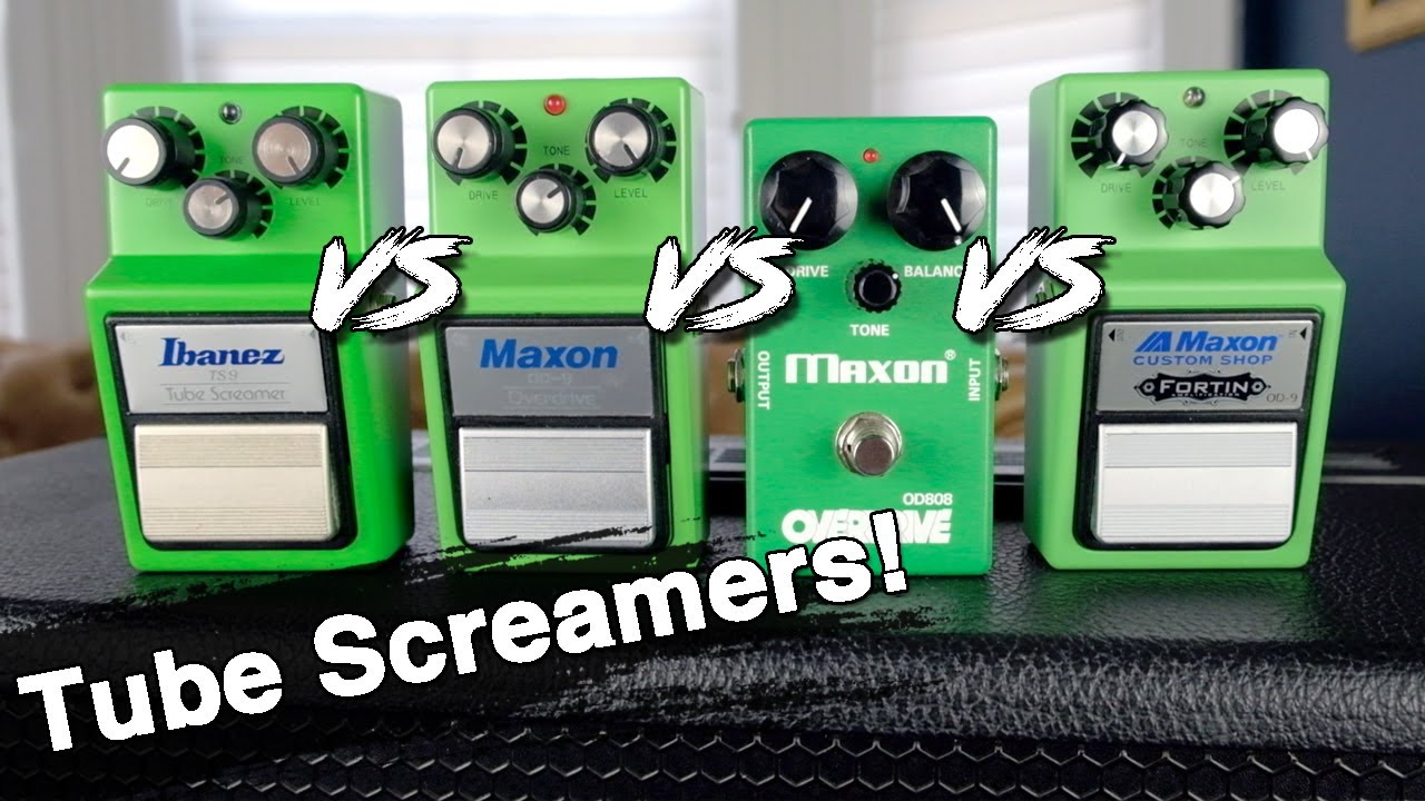 Перестрелка Tube Screamer | Ibanez TS9 против Maxon OD-9 против Maxon OD808 против Maxon FAOD9 с ...