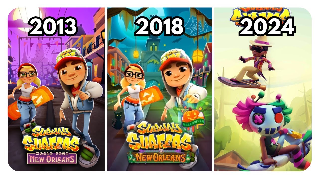 Evolution of NEW ORLEANS Map in Subway Surfers | 2013 - 2014 - 2018 - 2024 (UPDATED)