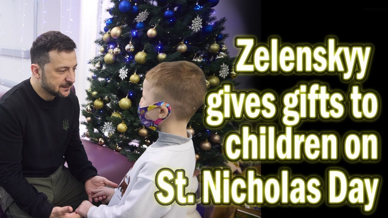 Zelenskyy visits children in the hospital for St. Nicholas Day (English subtitles)