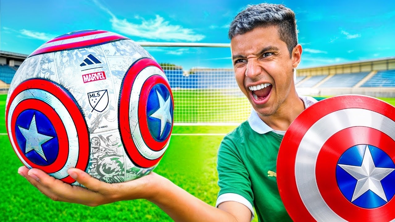 TESTEI A INCRÍVEL BOLA DO CAPITÃO AMÉRICA!