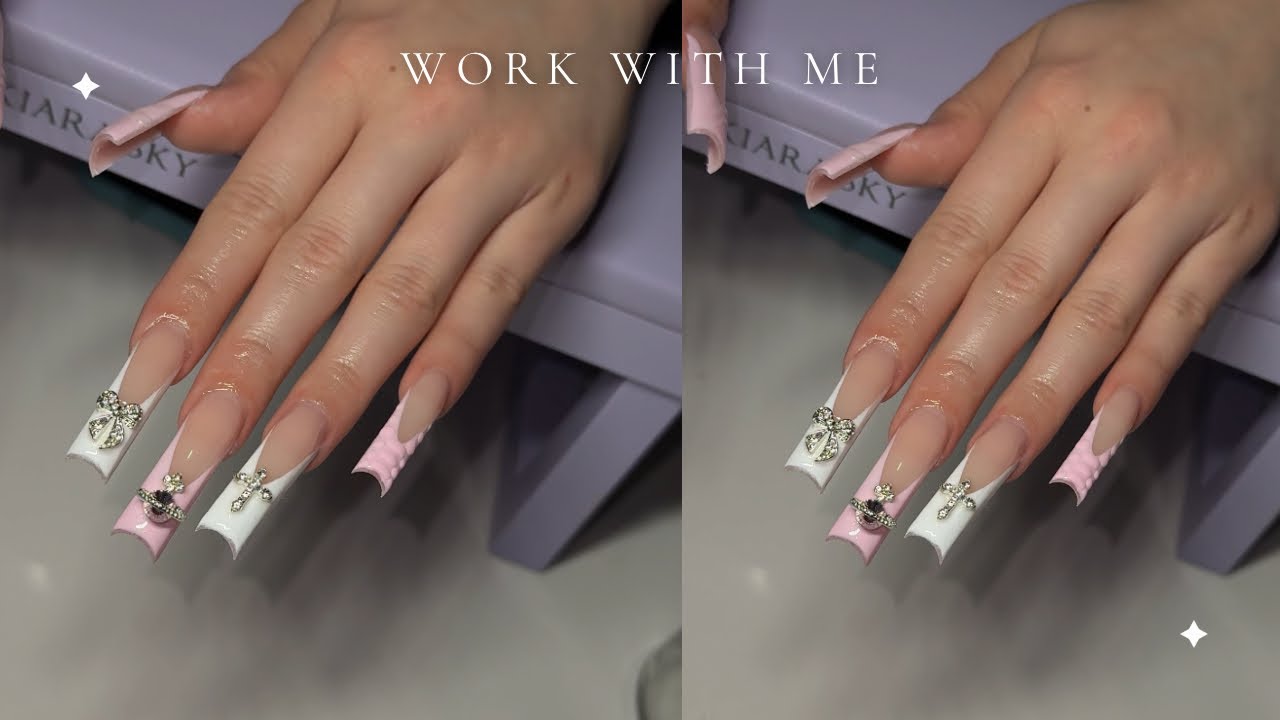 WORK WITH ME FRENCHTIP CHARM SET 🤍