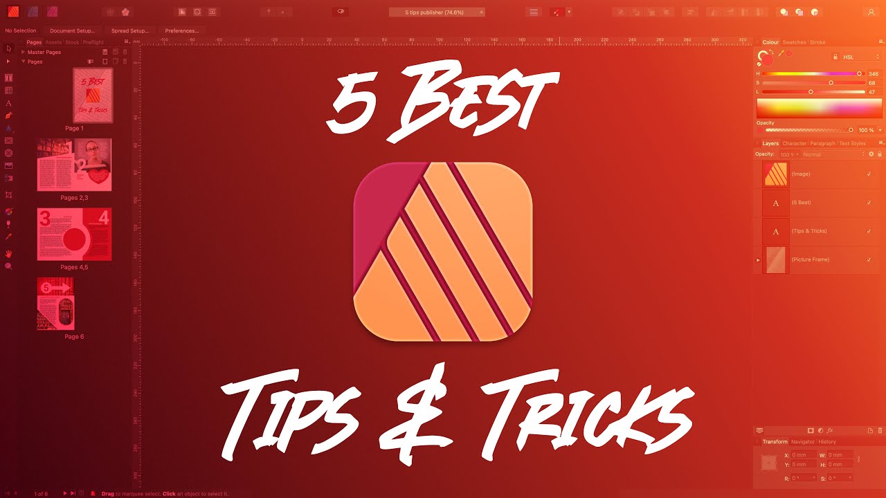 5 Best Affinity Publisher Tips + Tricks 2022