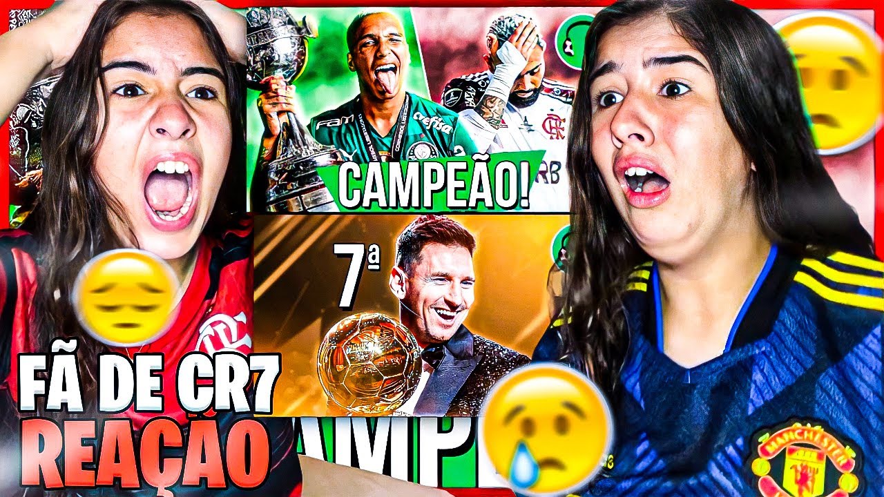 REACT ♫ MESSI ERGUE A 7ª BOLA DE OURO | ♫ PALMEIRAS TRICAMPEÃO DA LIBERTA, FLAMENGO NÃO KKKKK