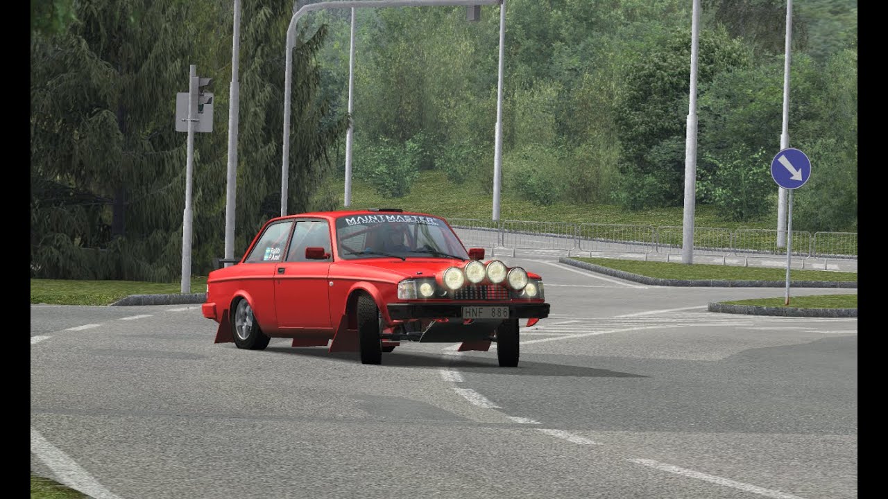 New Stage Zlin - Volvo 242 goes tarmac on gravel tyres - RSF RBR - Richard Burns Rally