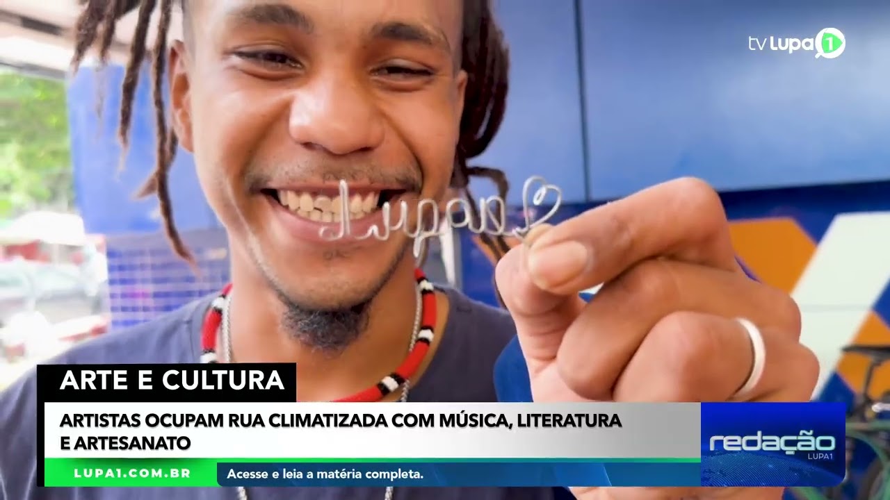 Artistas ocupam Rua Climatizada com música, literatura e artesanato: