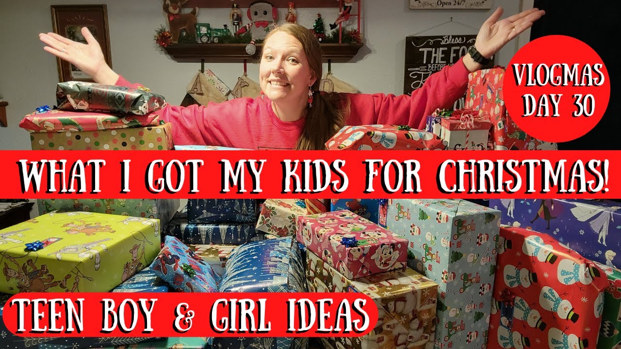 Vlogmas Day 30: What I got my kids for Christmas! Teenager gift ideas, 14 y/o girl, 12 y/o boy gifts