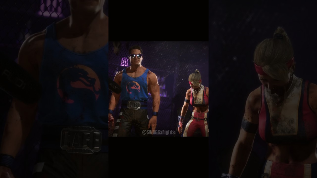 When Johnny Cage meets Sonya Blade again (MK11) #mortalkombat #gaming #shorts #swaggx