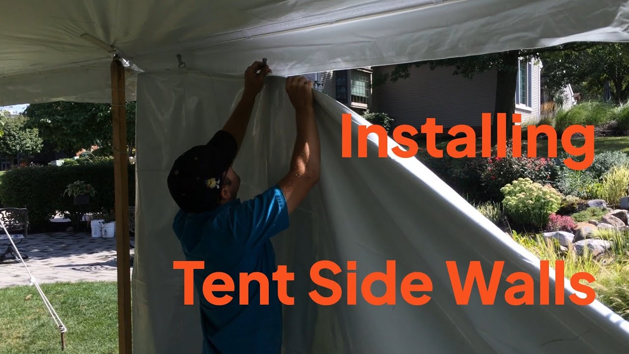 How to Install and Remove Tent Side Walls