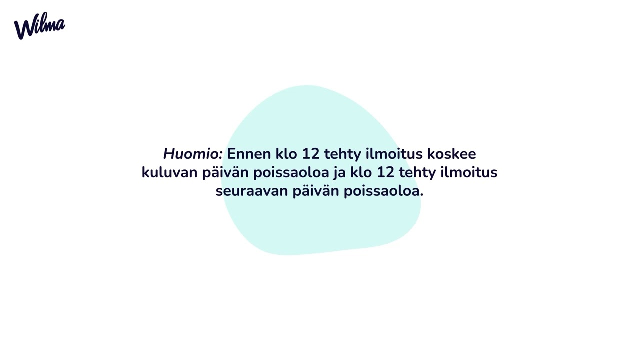 Wilma Tuntimerkinnät huoltajalle