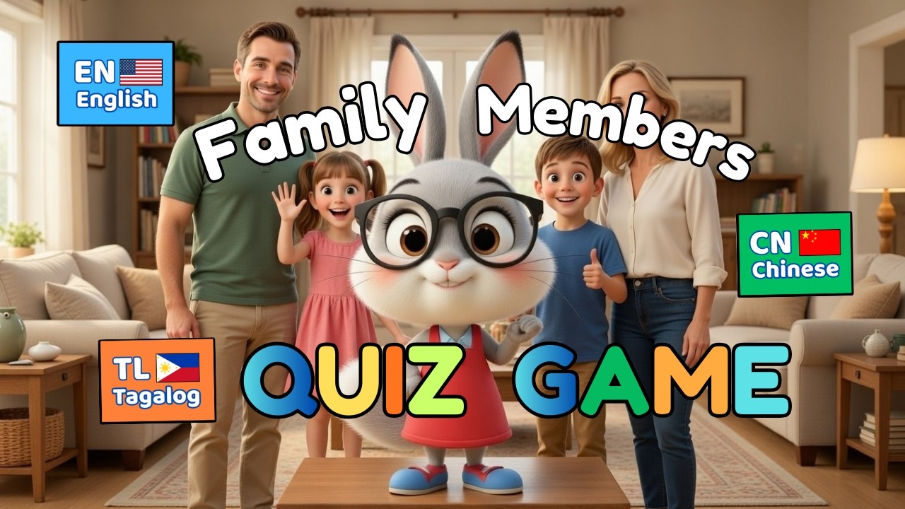 Guess the Family Members Name  in Trilingual✨ English ✨ Mandarin Chinese (中文) ✨ Filipino / Tagalog