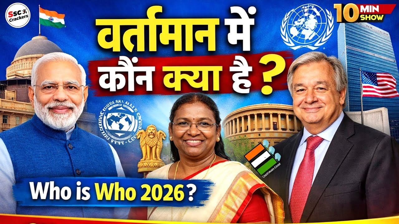 SSC MTS 2025–26 | Who is Who 2026 | Most Important Appointments | 10 Min Show | Current Affairs