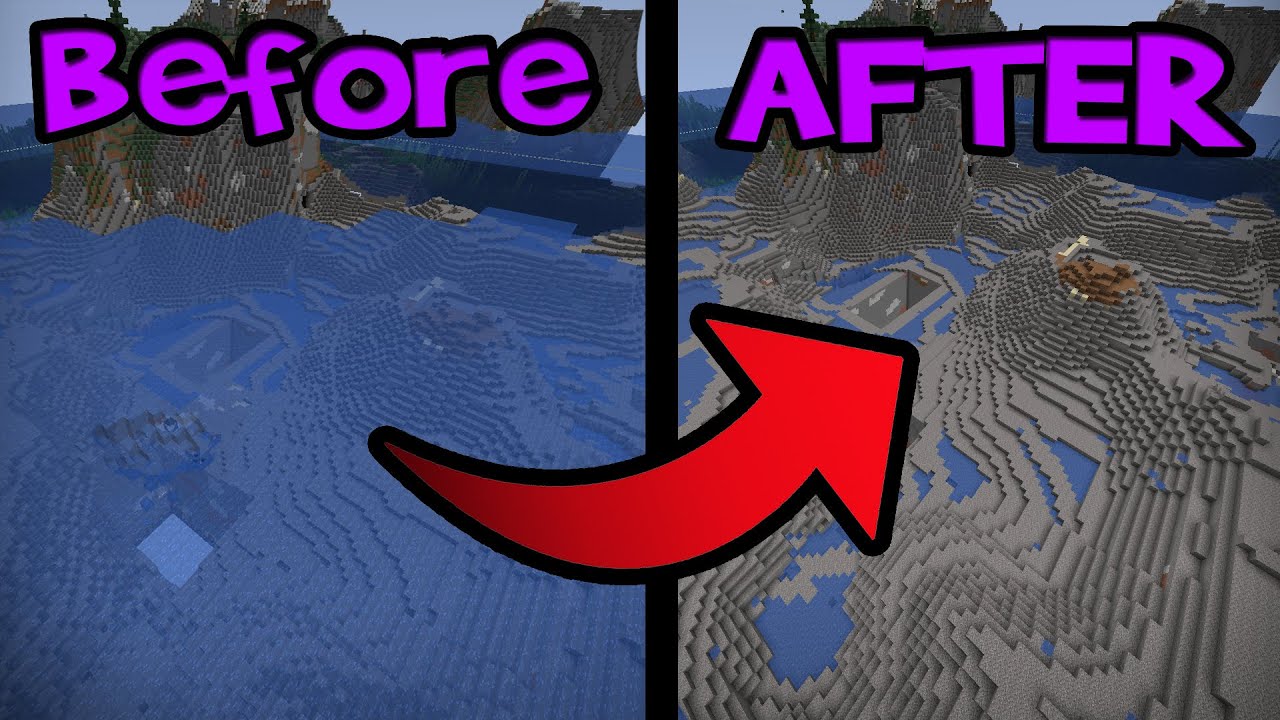 I DRAINED The Minecraft OCEAN With PHYSICS