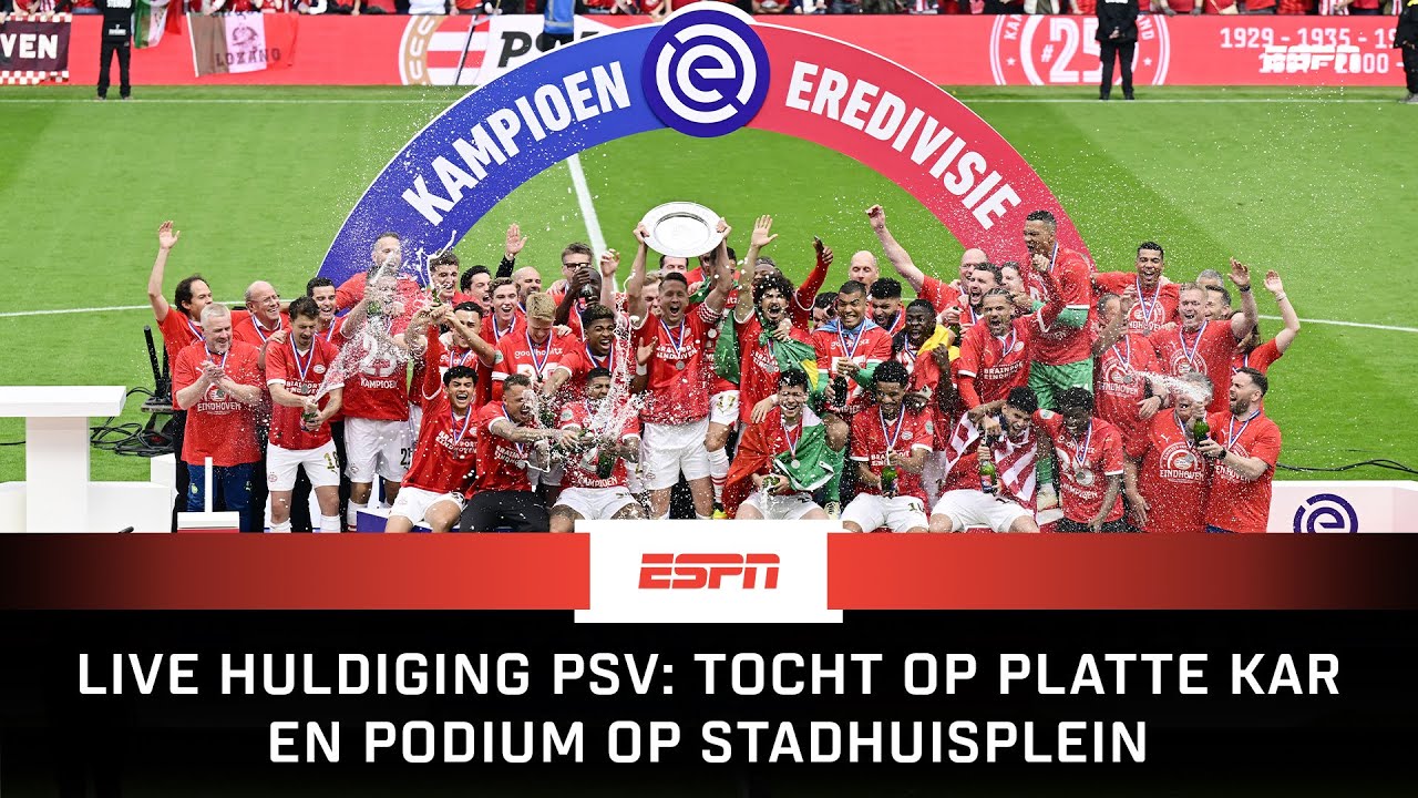 HULDIGING KAMPIOEN PSV | PLATTE KAR en STADHUISPLEIN 🏆