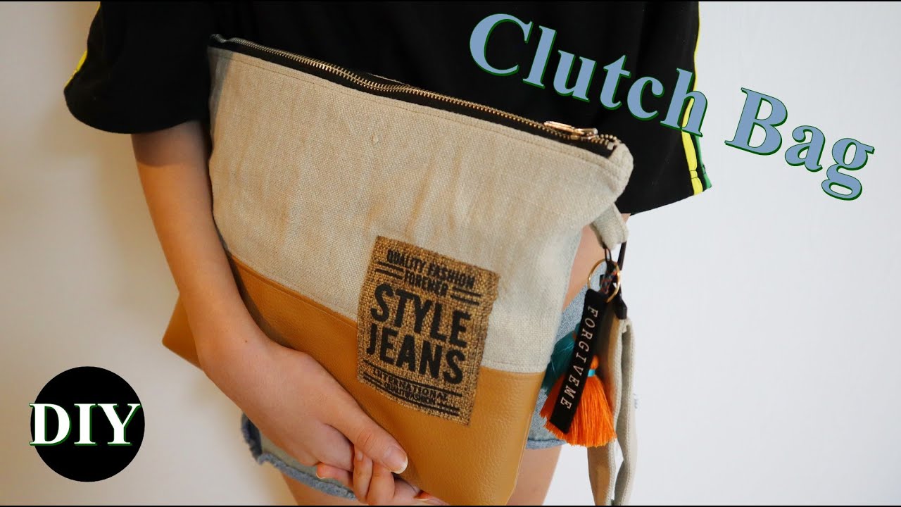 DIY/클러치 백 만들기/Clutch Bag/지퍼 파우치 만들기/Zipper Pouch