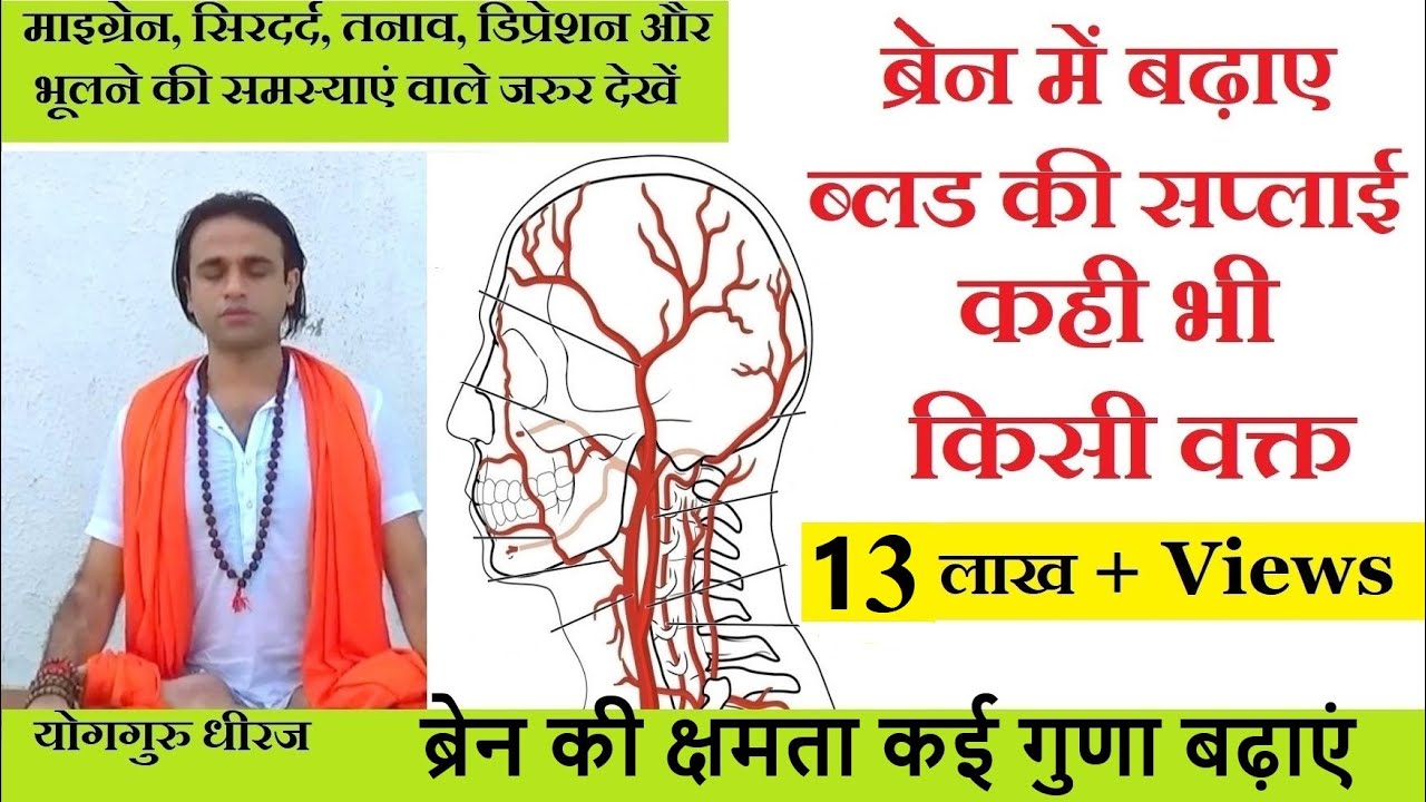 Increase Blood Supply to Brain | Kumbhaka Pranayama Breath Retention Method | Yoga Guru Dheeraj