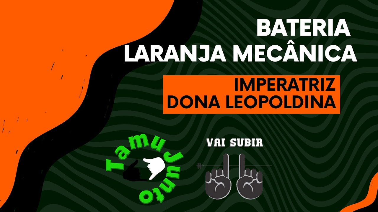 Imperatriz dona Leopoldina 2024 - Bateria Laranja Mecânica na pista