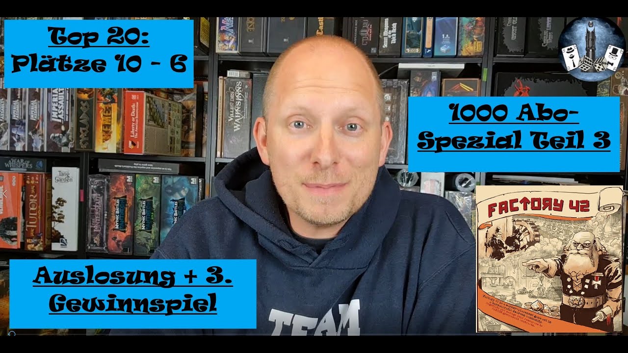 1000 Abo-Spezial: Topliste: Plätze 10 - 6 & Auslosung Teil 2 & Gewinnspiel zu 'FACTORY 42'