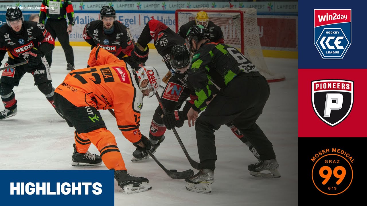 ICE: Pioneers Vorarlberg vs. Moser Medical Graz99ers | Highlights