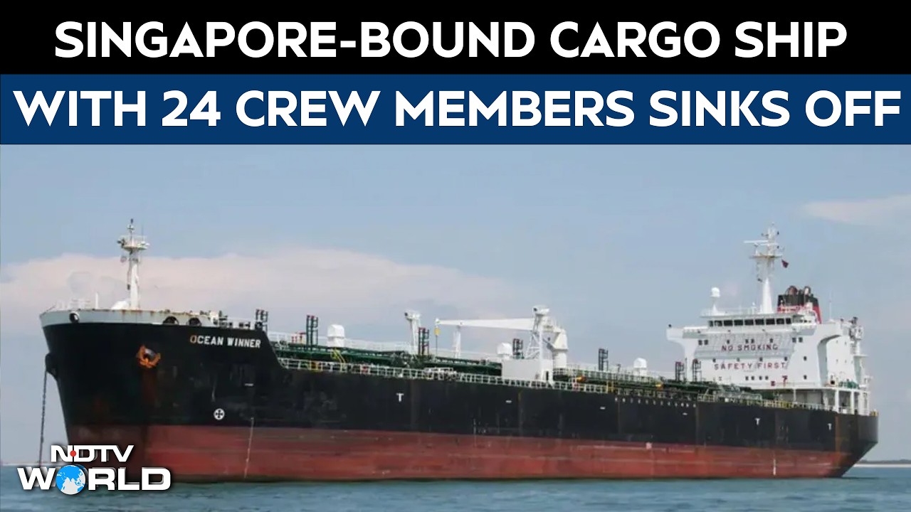 Odisha News | Singapore-Bound Cargo Ship With 24 Crew Members Sinks Off Odisha Coast