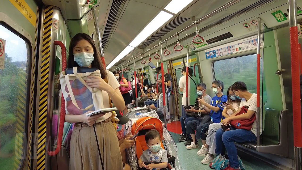 2021-Jul-20 #三號風球 #東鐵線12卡列車 #MLR  粉嶺 Fanling ➡️ 深水埗 Sham Shui Po | #HongKongMTRride under Typhoon 3
