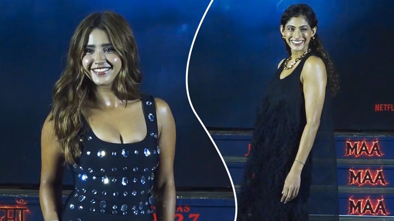 The Grand 'MAA' Screening: Roshni Walia & Kubra Sait Slay In Black Attires | Kajol