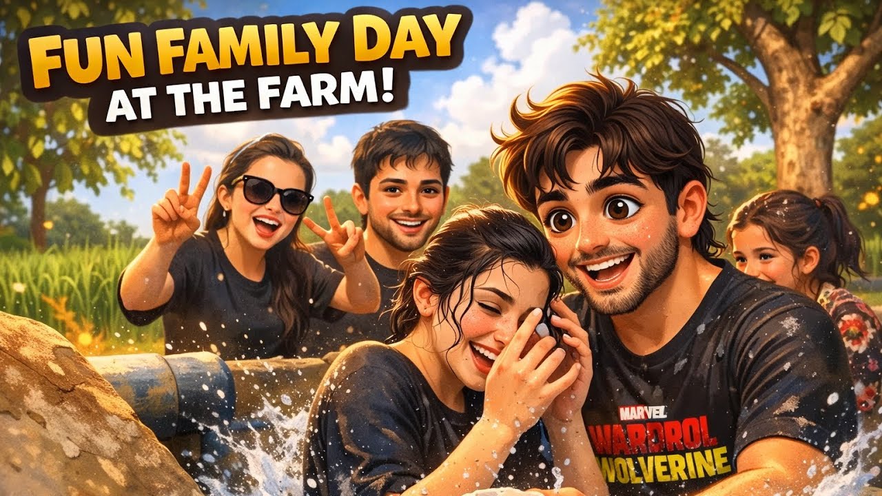 Family Farm Day With My Family! 🌾💦 Village Fun Vlog 26 to 30 july 2025