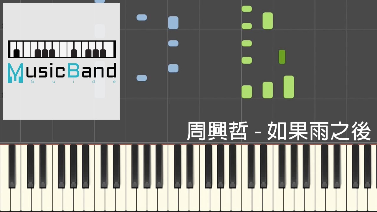 [琴譜版] 周興哲 Eric Chou - 如果雨之後 The Chaos After You - 鋼琴教學 Piano Tutorial [HQ] Synthesia