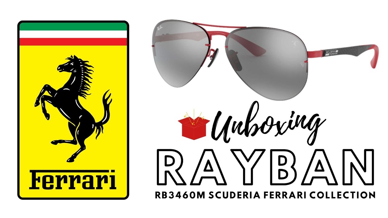 Unboxing - Rayban RB8313M 61 FERRARI Sunglasses For Men