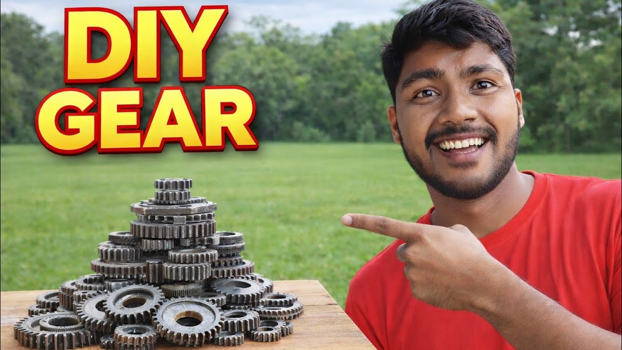 मुफ्त में बनाएं इन छोटे छोटे gears को घर पर || how to make gears at home| for free