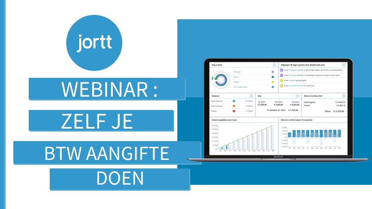 Boekhoudprogramma Jortt | Webinar Zelf je btw-aangifte doen