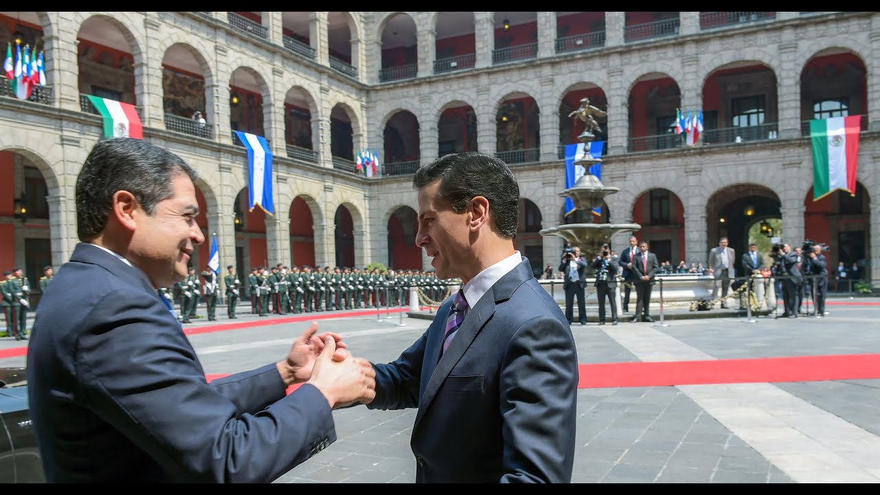 Visita Oficial: Presidente de Honduras, Juan Orlando Hernández Alvarado. Ceremonia de Bienvenida