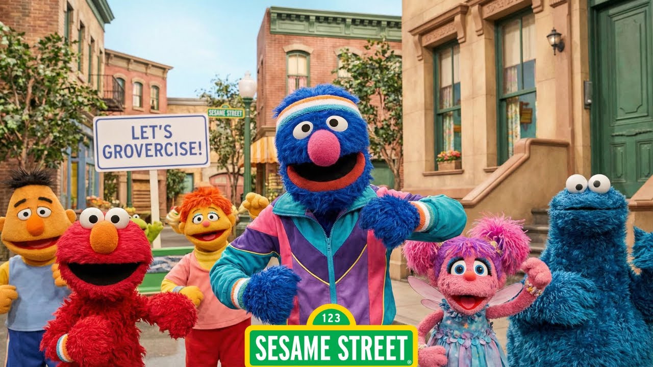 Sesame Street – Let’s Grovercise! 💪🎶 | Grover Exercise Game for Kids