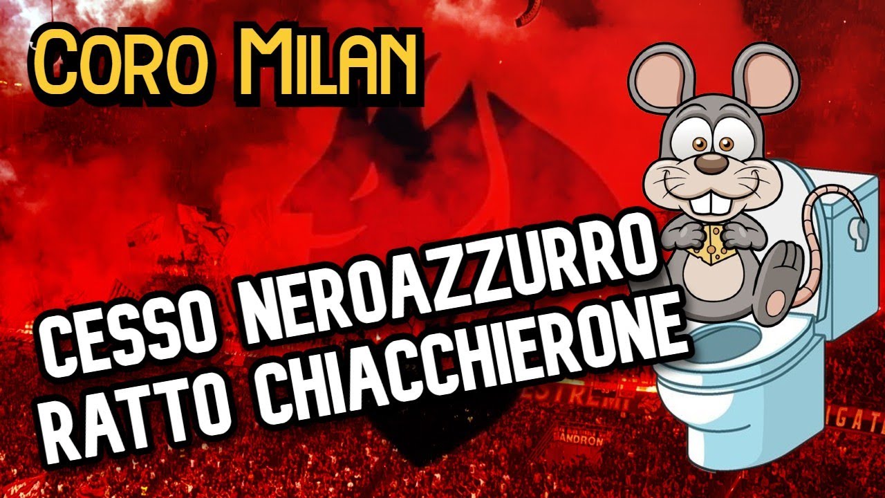 Continui a imitarmi perché - Coro Milan Curva Sud sfottò all'Inter [CON TESTO]