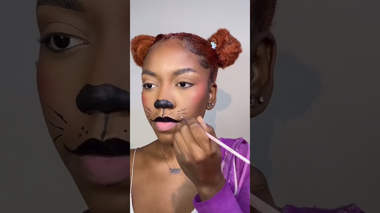 Easy Animal Halloween Makeup | Kitty Makeup | Cat Halloween Costume | Halloween Makeup Trend 2021