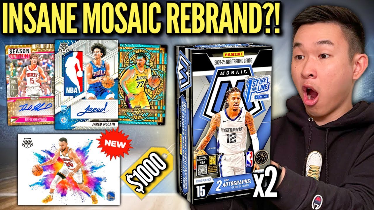 YOU WONT RECOGNIZE THE CRAZY NEW MOSAIC 🏀 (BOOM)! 😱🔥 2024-25 Panini Mosaic Basketball FOTL Hobby Box
