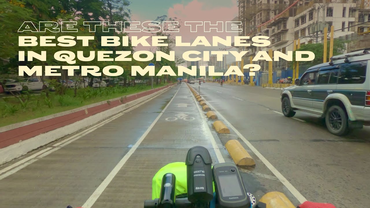 Are these the best bike lanes in Quezon City, Philippines? Agham & BIR Road cycletrack