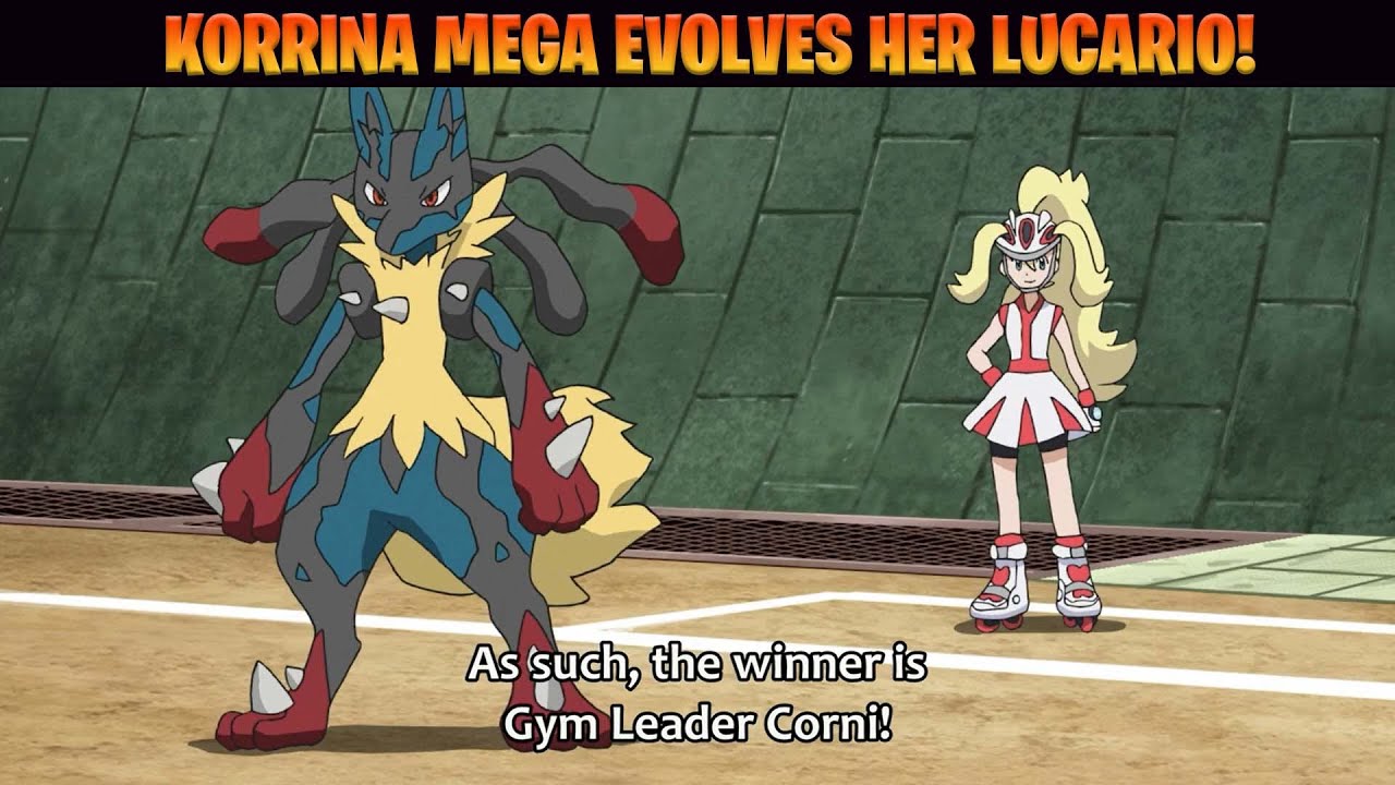 Korrina mega evolves her Lucario - Pokemon Master Journeys episode 84 (English Sub)