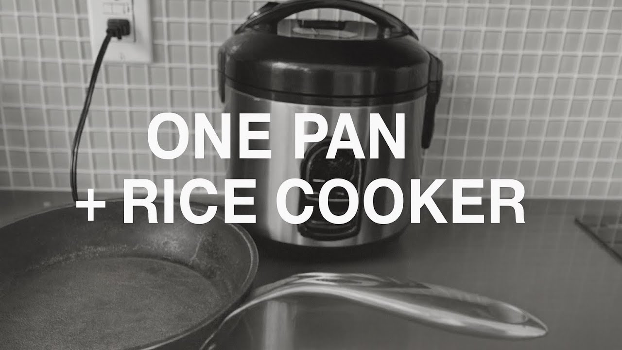 Extreme Minimalist Kitchen:One Pan+rice cooker 