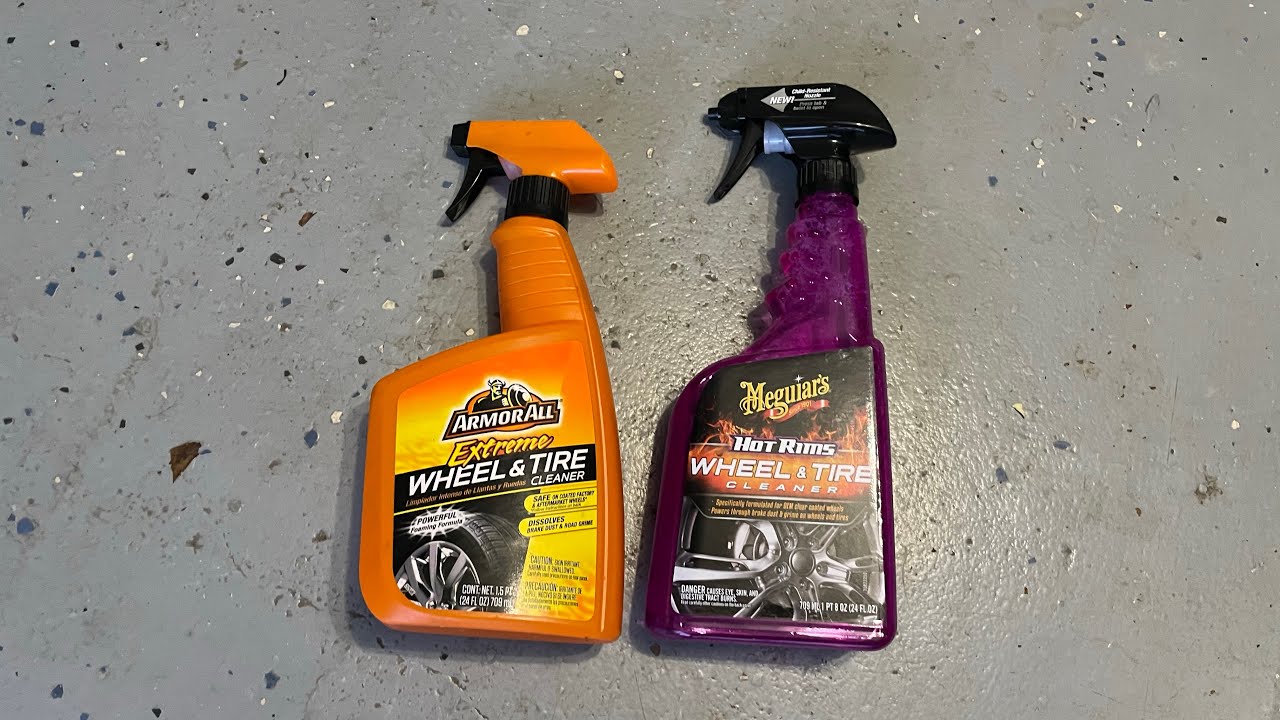 Meguiars Hot Rims Wheel & Tire Cleaner vs Extreme Wheel and Tire Cleaner by Armor All