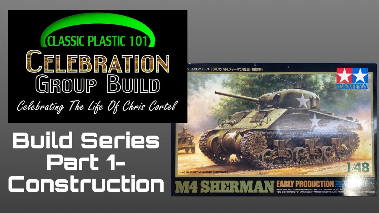 Tamiya 1/48 M4 Sherman Tank Part 1 (assembling the model)
