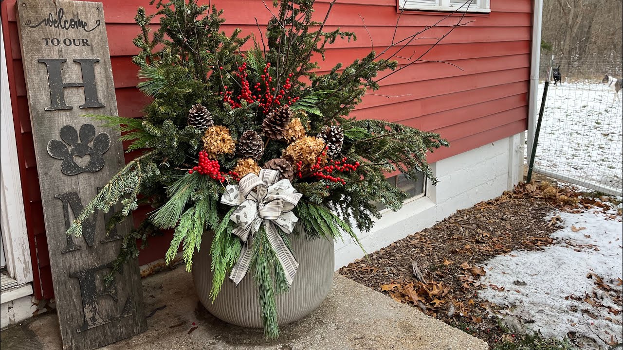 Winter Porch Pot Show & Tell