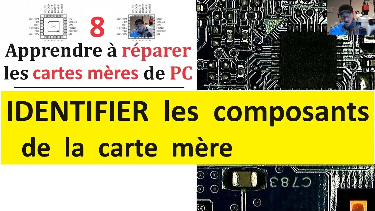 Identifier les composants de la carte mère d'un PC portable
