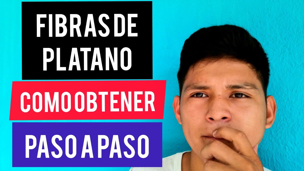 FIBRAS DE PLATANO!! como obtener pasó a paso.