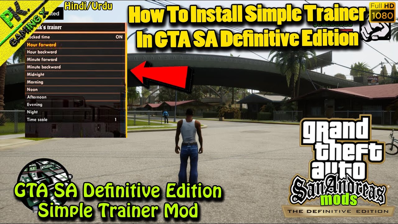 How to install Cheat Menu (Simple Trainer) In GTA San Andreas Definitive Edition🔥