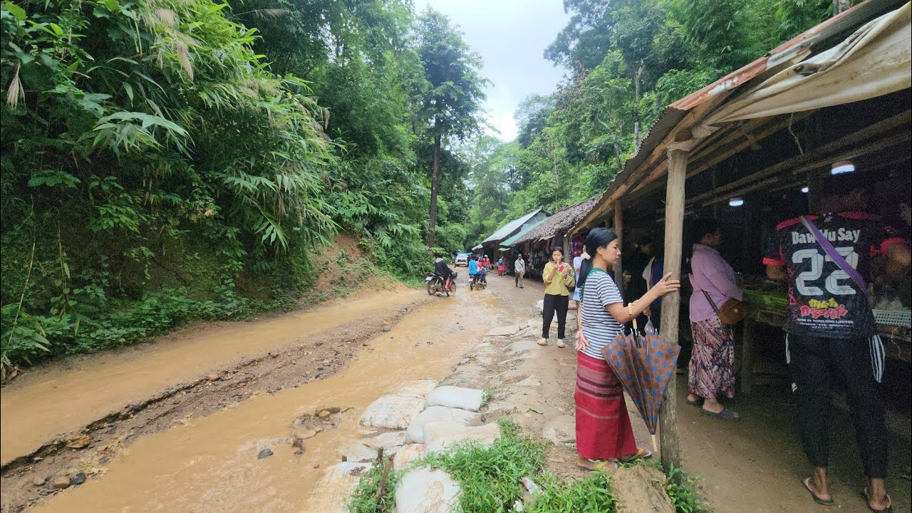 Review refugee camp road in raining season section 8 to 6.